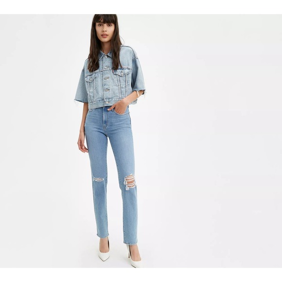Levi's 724 High Rise Slim Straight Women's Jeans * Size 27, Preowned w3013 - Picture 1 of 8
